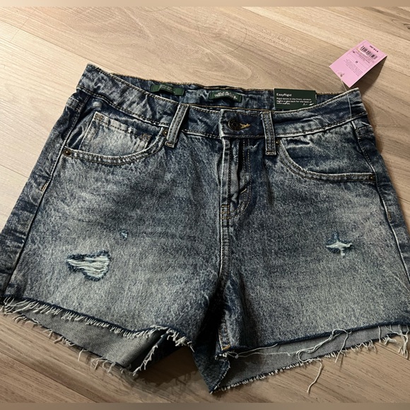 WILD FABLE Mid-Rise EasyRigid Cut-Off Jean Shorts - NEW Women’s size 0 - Picture 4 of 6